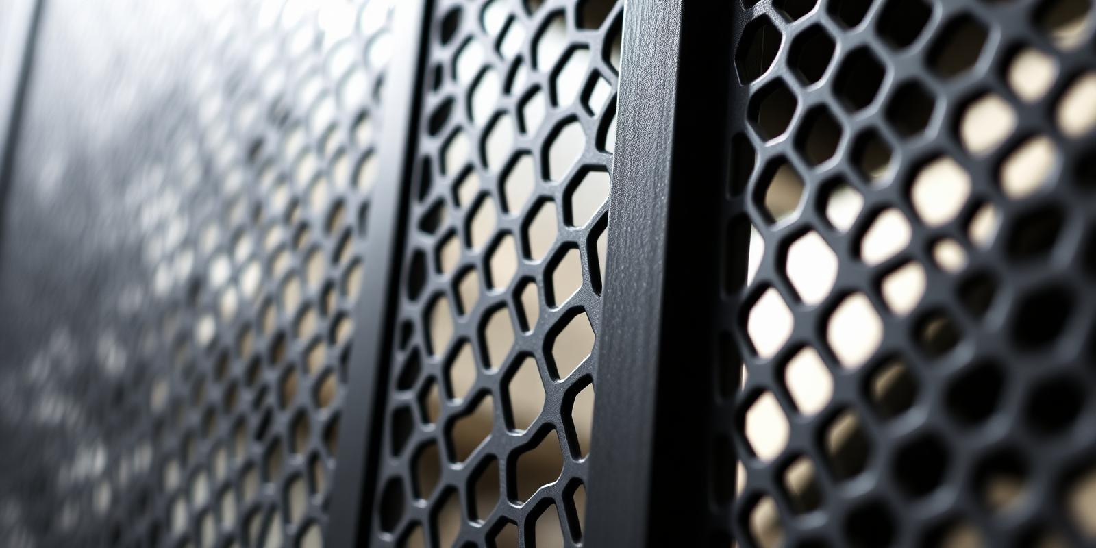 Detalle de panel perforado